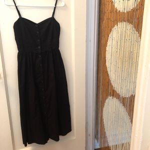 H&M black button down dress